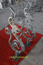 Sanhe wrought iron gate railing accessories forged stairway flower