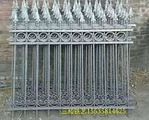 Sanhe iron square steel flat iron processing custom wall flower lawn flower guardrail flower iron railing fence flower