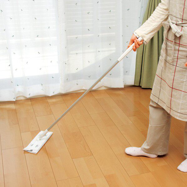 Japan dust removal paper free of washing wet paper towel flat mop electrostatic dust removal wood floor mop closerable
