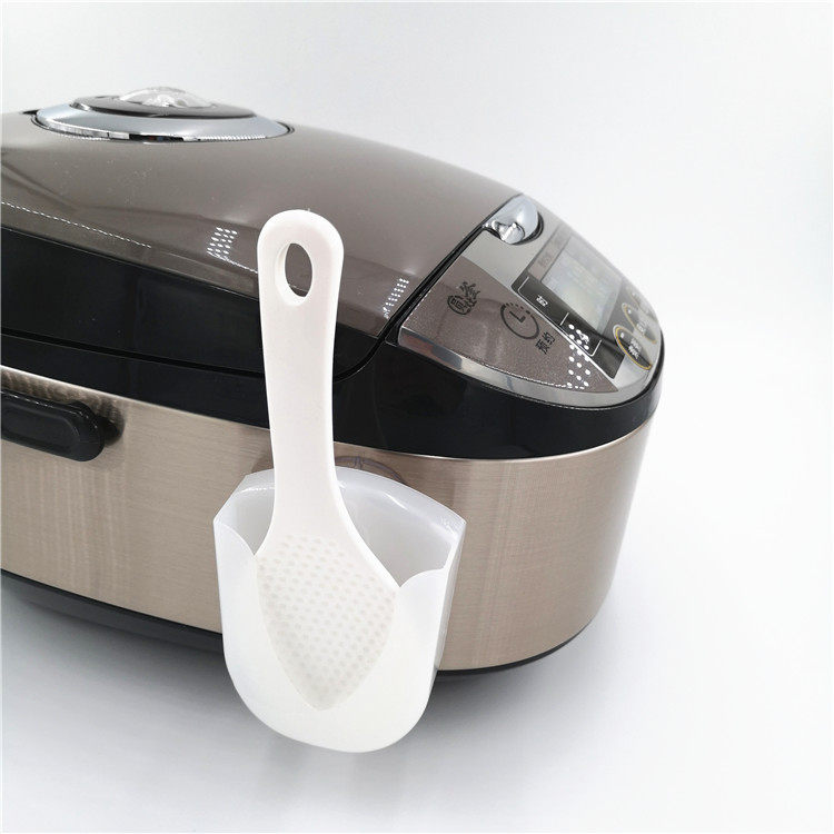 Japan imported rice spoon suit electric cooker suction cup type plastic rice spoon seat spoon containing kitchen non-stick rice shovel