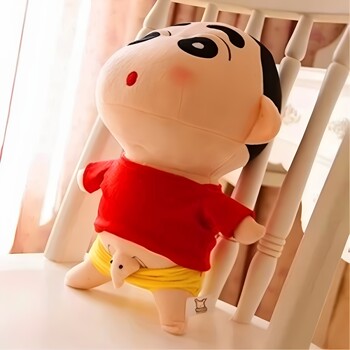 Cute Crayon Shin-Chan Plush Toy Doll Sleeping Pillow Bed Doll Children's Birthday Gift for Girls