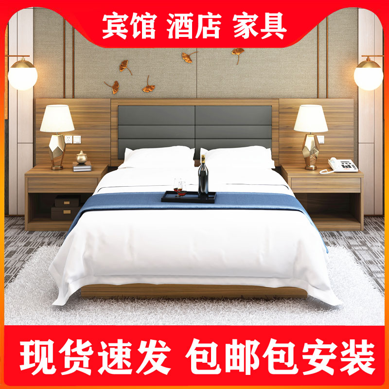 Kunming Bed Hotel Furniture Innate complete set of TV cabinet Apartment for rent accommodation customised accommodation