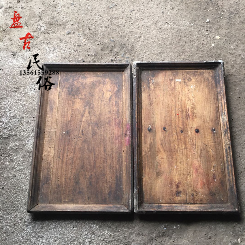 Nostalgia old-style restaurant end dish sending vegetable dishes wooden wedding with venerable tea-spread tray folk to display cultural old objects