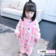 Bộ đồ ngủ cho bé Xiêm mùa đông dày bảo vệ bụng 1-3 tuổi 2 bé trai và bé Túi nỉ chống đá áo liền quần ngộ nghĩnh cho bé
