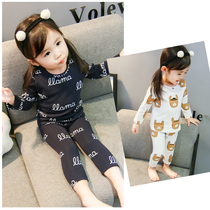 Child Sleepwear Woman Baby Spring Autumn Season Pure Cotton 1-3 Year Old Boy Girl 2 Long Sleeve Family Residence Suit Autumn Clothes Autumn Pants