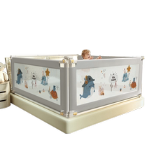 Bed fence guardrail baby anti-fall guardrail childrens bedside baby anti-fall bed fence baffle cloth with three sides heightened