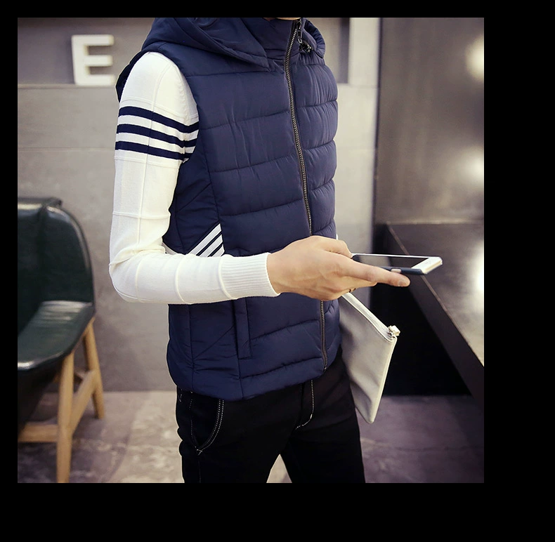 Mùa thu đông mùa đông áo vest cotton nam và nữ thời trang Hàn Quốc phiên bản tự may dày cotton vest vest đôi mẫu áo khoác không tay thủy triều khoác vest nam