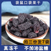 Kangaroo pocket freeze-dried mulberry black mulberry tea water no-wash ready-to-eat without added oil sugar dried fruit