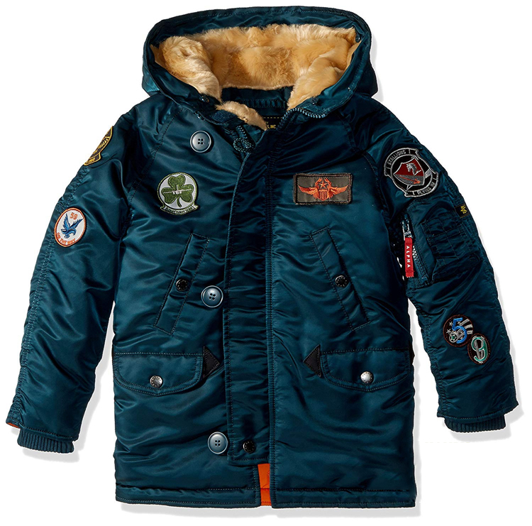 Spot clearance processing American ALPHA children's clothing N-3B MAVERICK winter parka coat