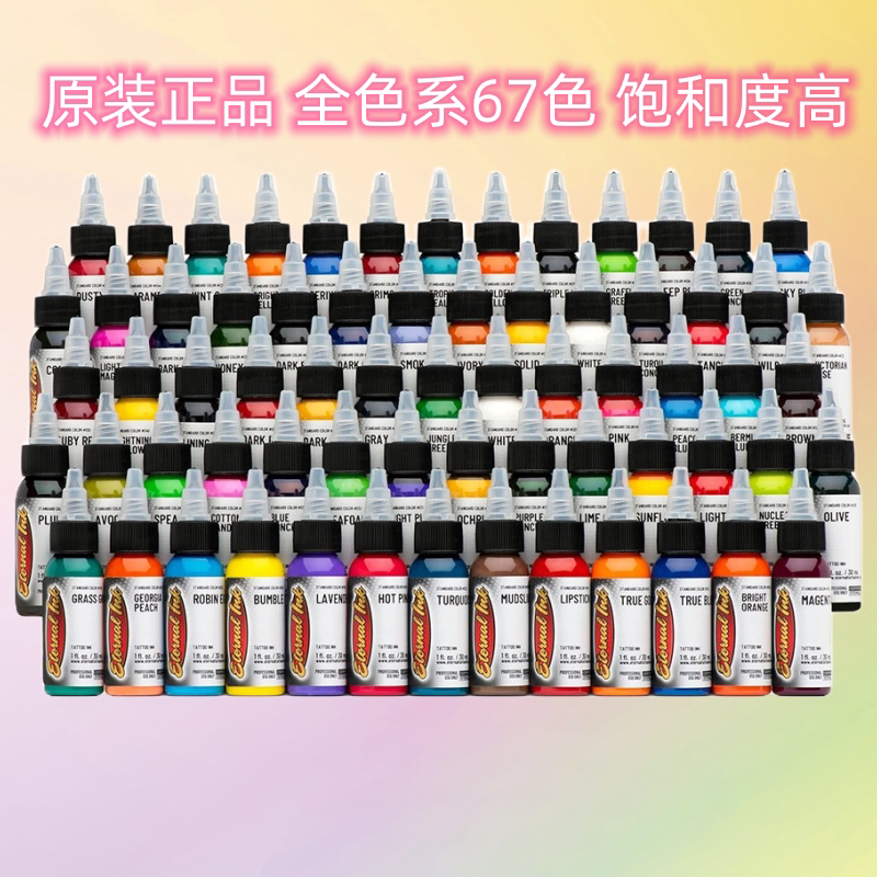 Tattoo Artist Tattoo Machine Original Iteno 67-Color Tattoo Pigment Colorful Base Color Tattoo Ink
