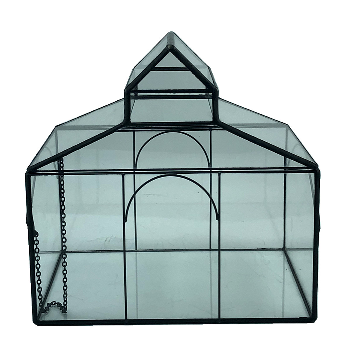 Geometric Glass Flower House Polymeat Plant Creative Flower Pot Nordic Minima Large Size Microscape Eco Bottle Living Room Balcony