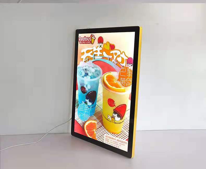 New Round Aluminum Alloy Advertising Lightbox Magnetic Suction Advertising Box Lightboard Indoor Media LED Lightbox