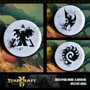[Wukoon] StarCraft Terran Zerg Protoss Camp Logo Trò chơi Ngoại vi Huy hiệu Huy hiệu Túi quyến rũ - Game Nhân vật liên quan
