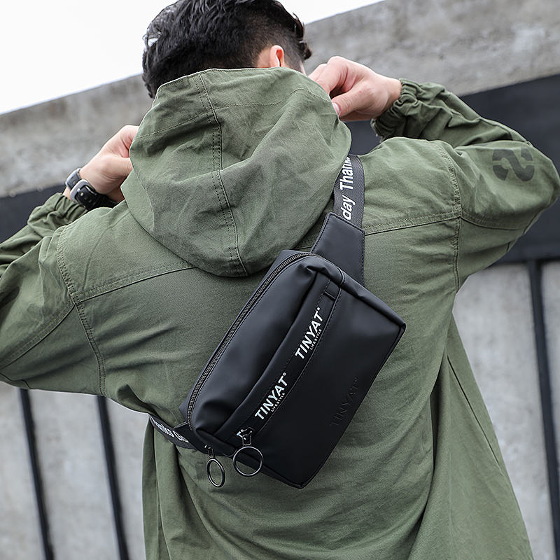 Skew Satchel for men Superfire Chaochio Casual Single Shoulder Bag Trendy Bag waterproof Purse Men Large Capacity Personality Chest Bag