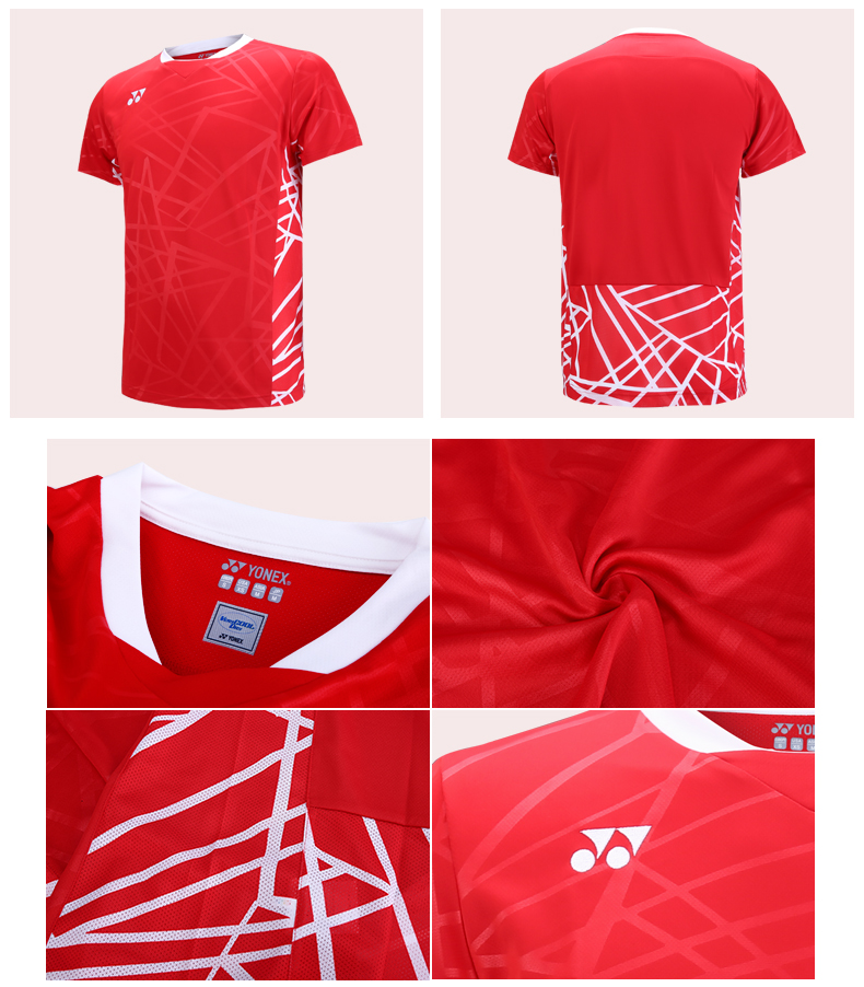 2018 mới chính hãng cầu lông Yonex mặc quần áo nam thi đấu YY nữ tay ngắn 10238EX / 10274EX vợt cầu lông giá rẻ