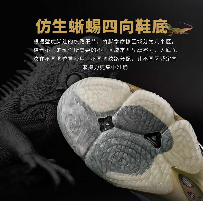 Giày cầu lông chính hãng Li Ning Giày nam đế ngoài bionic Ranger chameleon AYAM009 Fu Haifeng phiên bản chữ ký - Giày cầu lông giày thể thao adidas