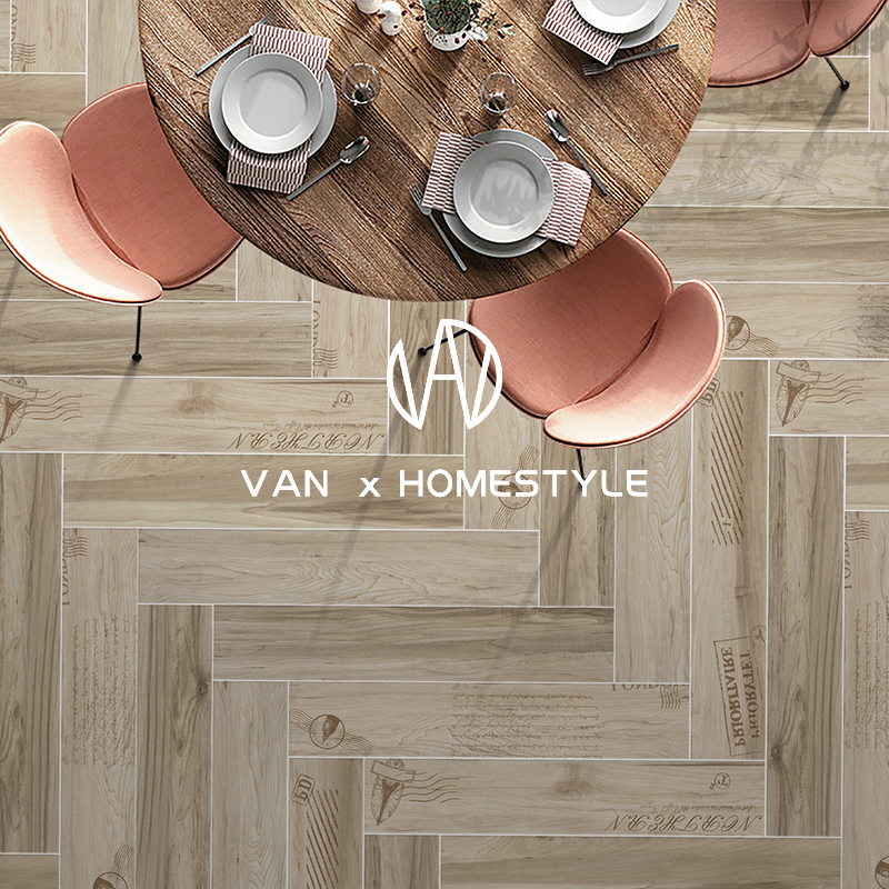 Sanskrit full ceramic negative ion imitation solid wood textured tile bedroom floor brick Nordic living room 150X800 wood grain floor tile