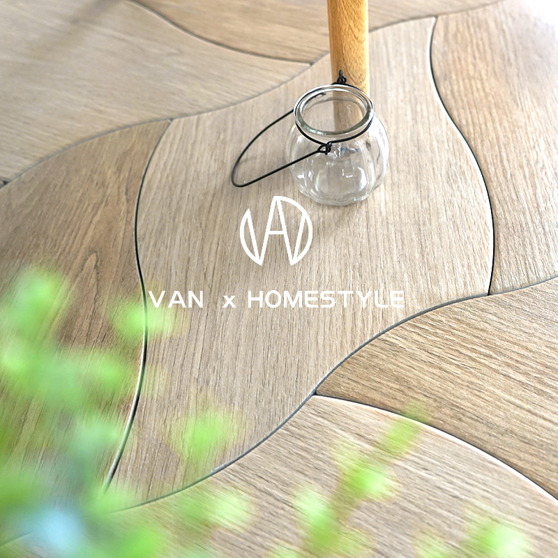 Fannei Nordic living and dining room all-ceramic wood-grain tiles bedroom balcony kitchen imitation solid wood room floor tiles