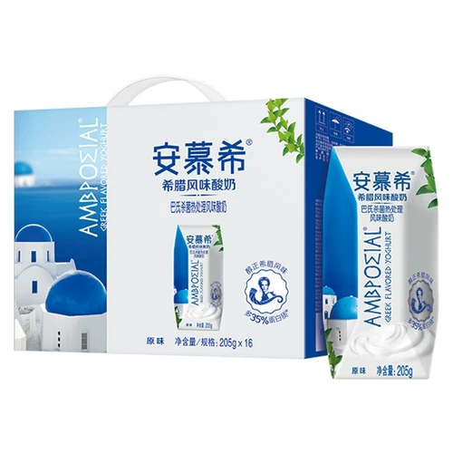 伊利 Musi Yogurt Original 205G*16 коробок подарочной коробки установленная температурная ферментация для завтрака молоко молоко