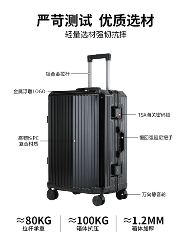 Прочный универсальный вместительный и большой чемодан для путешествий