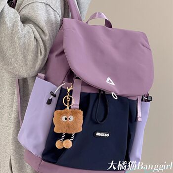 Big orange cat backpack for women outdoor waterproof large capacity travel computer backpack student sports travel lightweight school bag