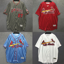 Street hiphop jersey baseball uniform open men and women with the same hip-hop hip-hop bboy short-sleeved large size loose T-shirt