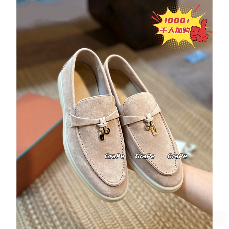 Semi-Fine Quality/ Loafers for Women, Slip-On, Old Money Style, Suede Casual Shoes, Commuting, Lazy Flat Shoes