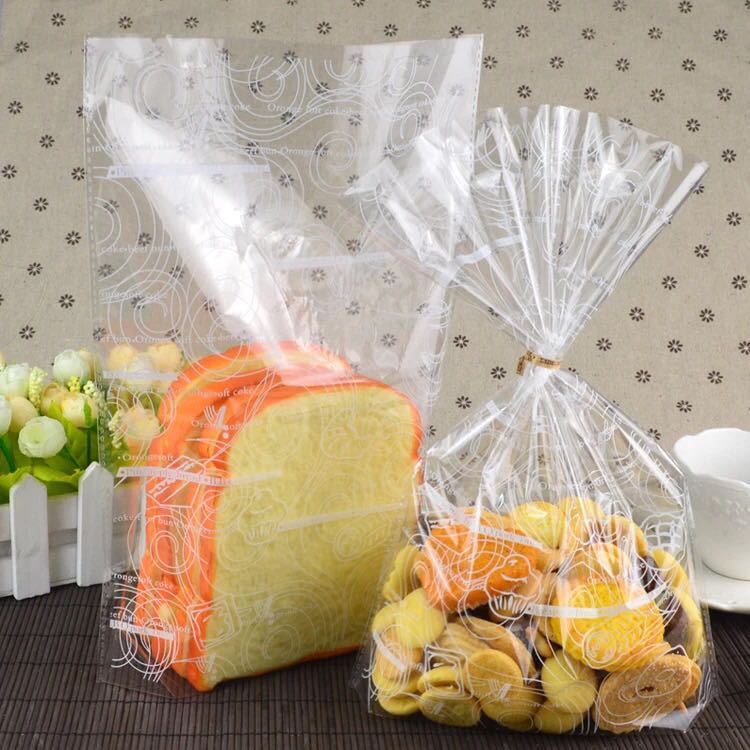 20 wide one color flat mouth bread bag toast bag biscuit bag food packaging bag 800 bundles