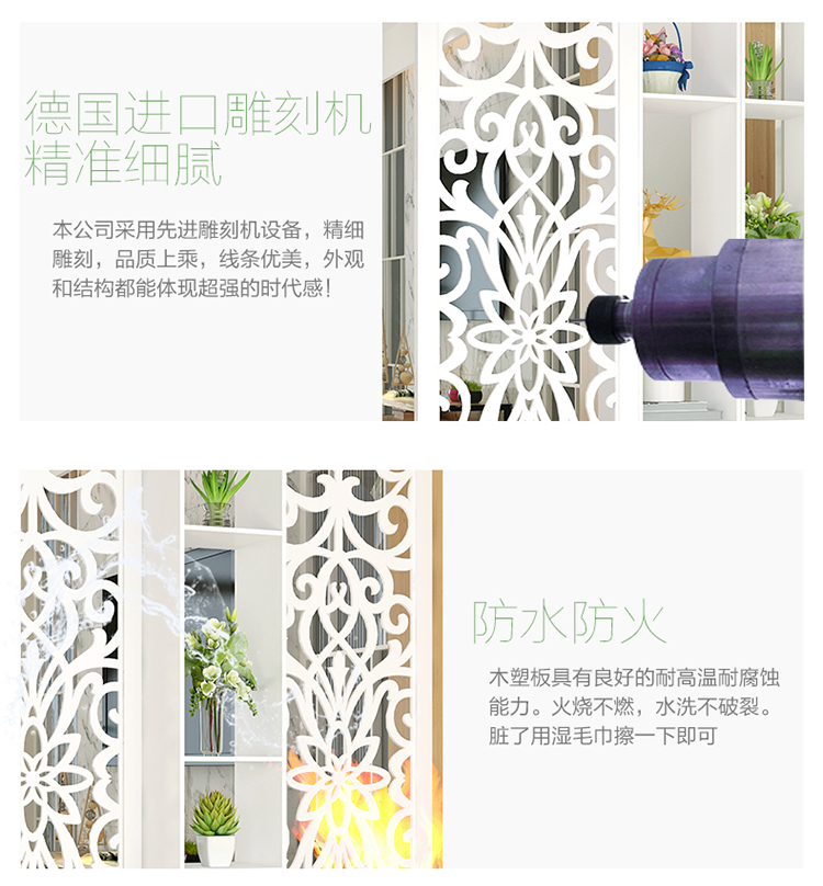 Màn hình vách ngăn phòng khách hiên tủ thời trang hiện đại phong cách châu Âu foyer trang trí tủ rỗng chạm khắc nền cửa sổ - Màn hình / Cửa sổ vách ngăn phòng bằng gỗ