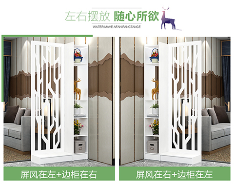 Màn hình phân vùng tủ thời trang Châu Âu trắng chạm khắc phòng khách phòng ngủ hiên tủ di động đơn giản hiện đại gấp rỗng - Màn hình / Cửa sổ mẫu khung cửa sổ gỗ đẹp