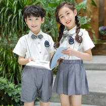 Boy Suit Summer Short Sleeve Small Suit Thin Flower Wedding Dress Girl Performance Boy Summer Dress