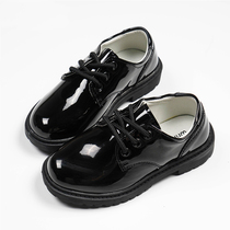 Boys and girls childrens shoes British style childrens Black Spring and Autumn soft bottom performance suit boys new summer