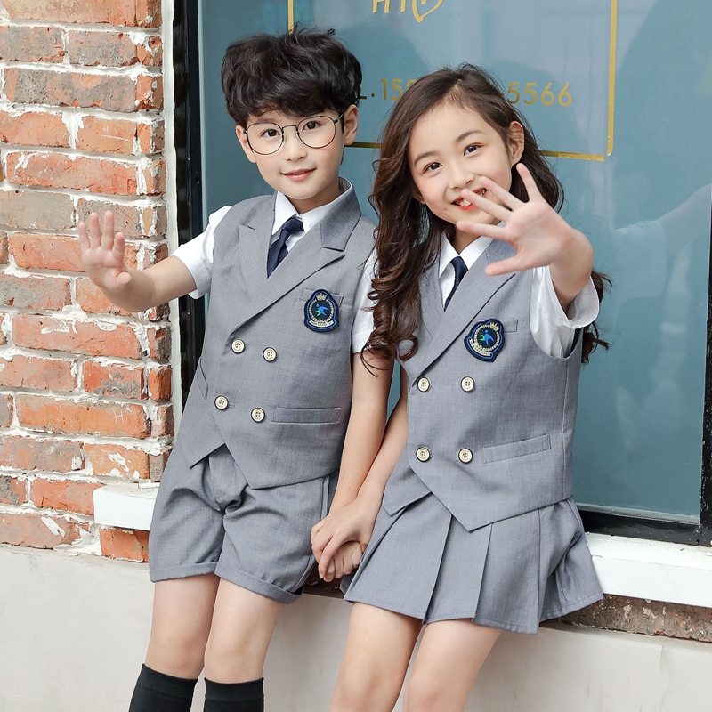 Boy Suits Suit Girls' Summer Children Dress Flower Wedding Gown Wedding Gown Boy Little West Suit For The Summer