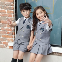 Boy suit suit suit girl summer children dress flower child wedding dress boy small suit performance suit summer