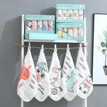Baby baby Children gauze towel pure cotton hooks bath Baby Boy Wash face towels 5 Bar 30 * 30
