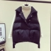 Áo vest nữ ngắn phần phiên bản Hàn Quốc mùa thu đông mùa đông cỡ lớn chất béo mm hoang dã vest vest bánh mì vest vest thủy triều thời trang u40 Áo vest