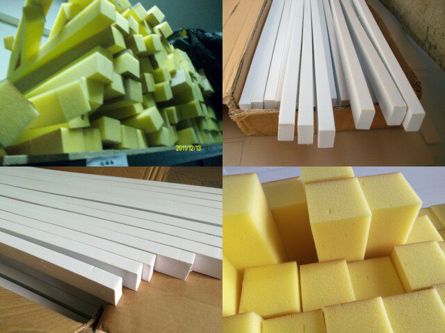 Waste cutter plate white foam 35 38 chip sponge scrap foam backrubber EVA yellow foam deduplication foam