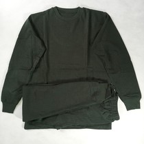 Olive green suit Modal cotton blended underwear mens army green thickened warm autumn pants