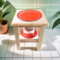 Spittoon household bedroom covered toilet for the elderly pregnant women mobile toilet night use enamel high feet anti-odor urinal bucket