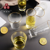 Japanese Phnom Penh glass simple beer cup creative juice Milk Cup ins household hammer set water Cup