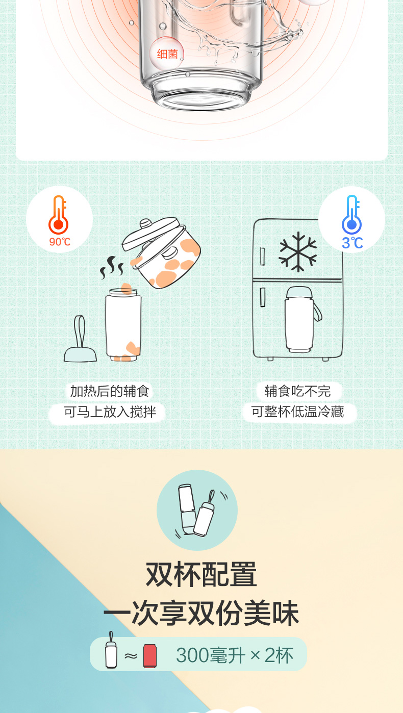 cối xay sinh tố Máy ép trái cây gia dụng mini trái cây nhỏ điện cầm tay đa chức năng cốc nước trái cây chính thức cửa hàng điện - Máy ép trái cây máy ép chậm biochef 666