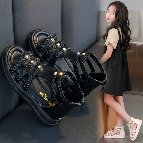 Сандалии, летний розовый наряд маленькой принцессы, модные туфли, 2025 года, мягкая подошва