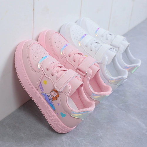 Детская спортивная обувь, белая обувь, белые кроссовки, мягкая подошва