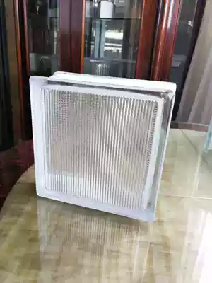 Light pattern glass brick 190*190*80 background partition Translucent opaque bag broken powder room partition wall