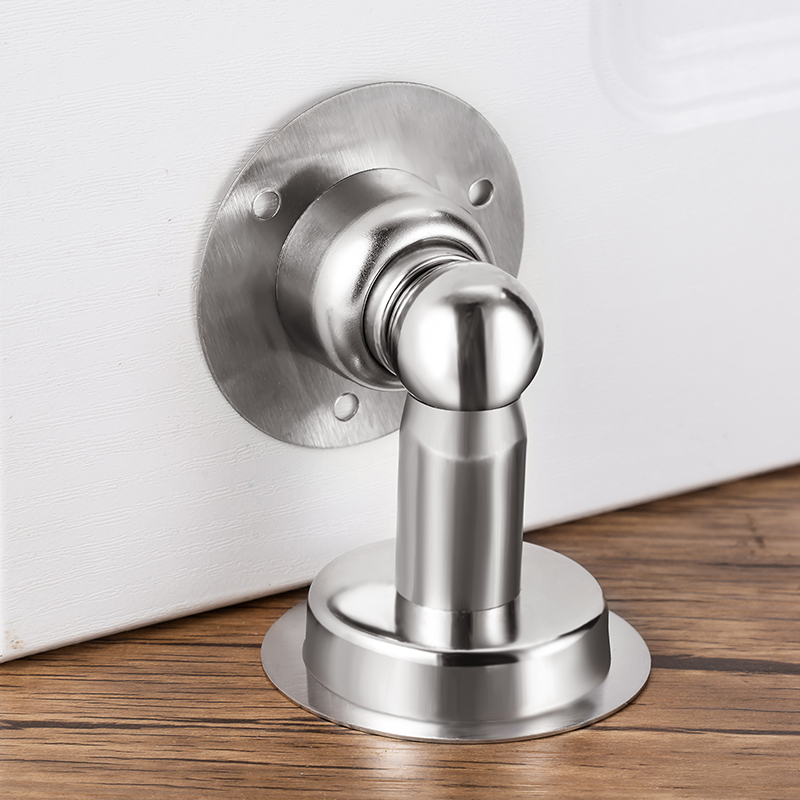 MAKEUP ROOM DOOR SUCTION FREE OF PUNCH STAINLESS STEEL STRONG MAGNETIC GATE RESISTANCE NEW SILICONE ANTI-RAM DOOR STOPPER SUCTION DOOR STOPPER INVISIBLE TO SUCTION