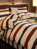 Striped Cotton Four-Piece Set Pure Cotton Bedding Spring and Summer Bed Sheet Nordic Simple Duvet Cover 1.8 Fitted Sheet Three-Four Piece Set