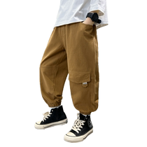 Boy pants Spring and autumn style 2024 new CUHK Children boy autumn clothing Pants Casual Pants Autumn winter Yangqi