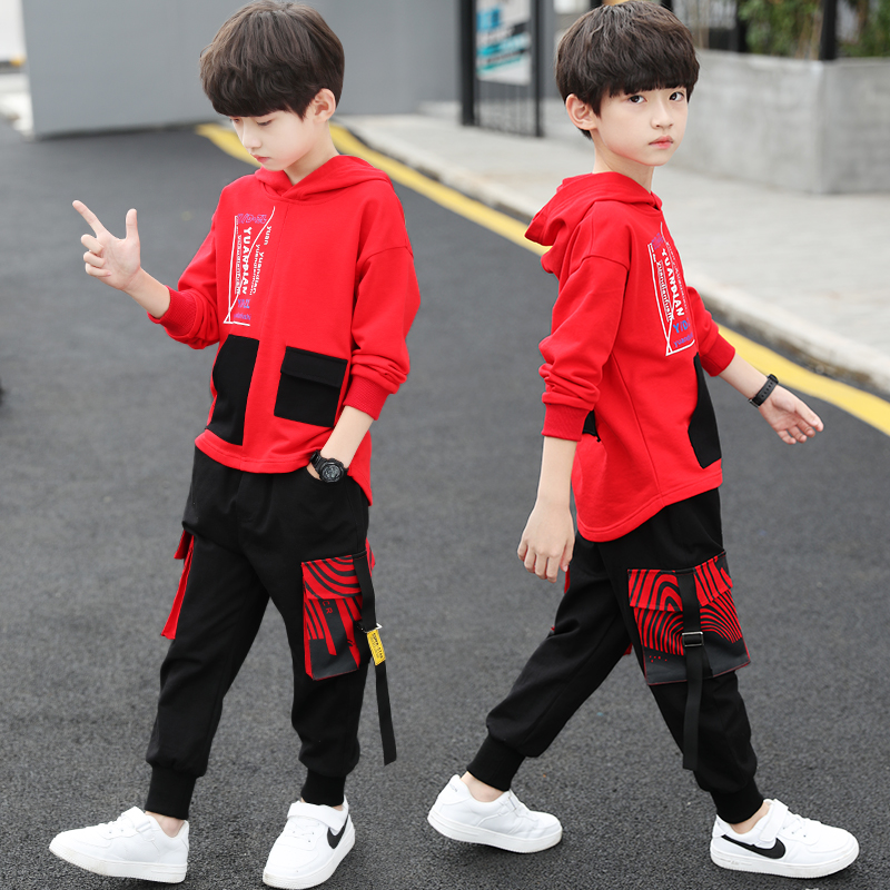 Children Suit Boy Autumn Clothing Suit 2020 New CUHK Boy Boy Spring Fall Handsome two sets of Korean version Chaoters