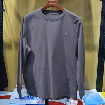 Red One 2024 New Men's Round Neck Base Layer Shirt H22186 Long-Sleeve Thermal Underwear with a Velvet Feel Autumn Top