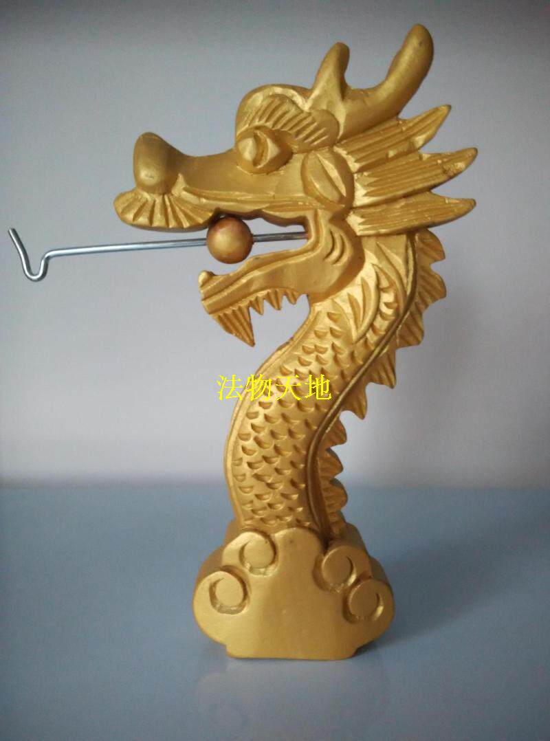 Taipei ceremony props for the rock of the Taipei Family Family Family Dragon Wand Hanging Hanging Wood Solid Dragon Wand